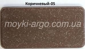 Гранитная мойка Argo Round 485 коричневая